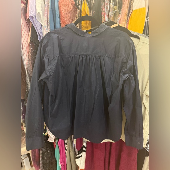 Splendid Navy and White Button Down Shirt - Picture 10 of 12